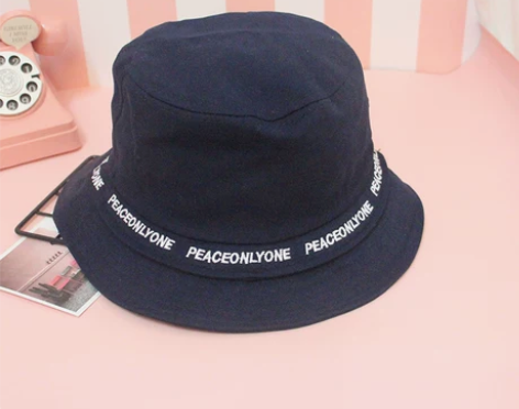 渔夫帽女日系字母春夏韩国帽子男韩版休闲百搭...