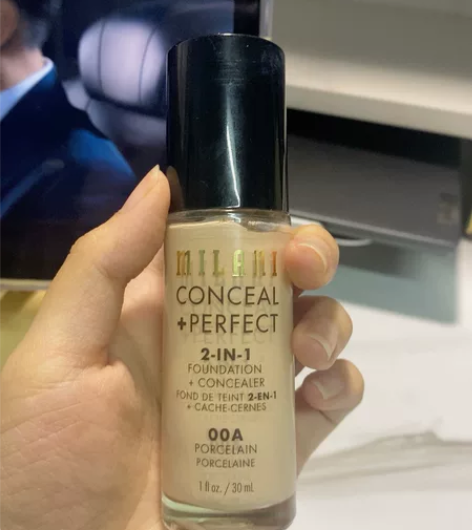 MILANI 完美遮瑕粉底液 防水粉底遮瑕...
