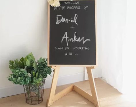 画架展架原木小黑板支架门口展示架广告牌迎宾...