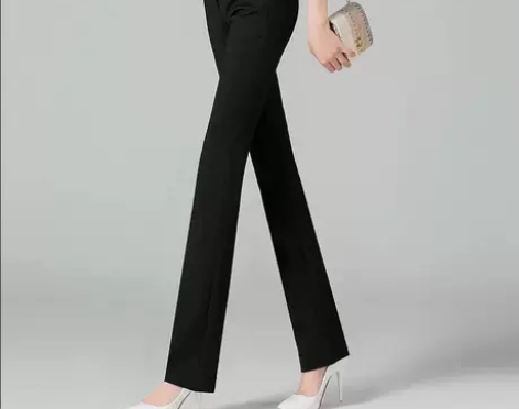 春秋弹力职业长裤显瘦工作裤休闲裤工作服工装...