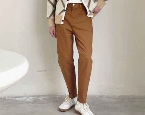【王印学】休闲裤男百搭chic韩风小脚锥形...