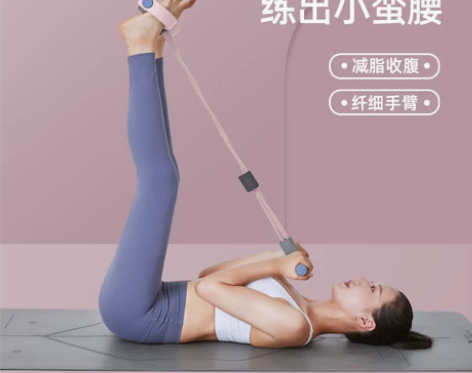脚蹬拉力器女减肥瘦腰瘦肚子减小腹神器家用健...