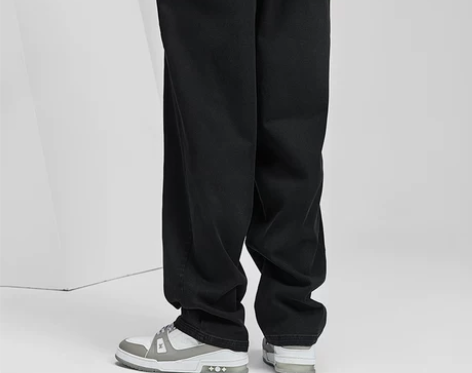 牛仔裤裤子bodydream新款男黑色直筒...