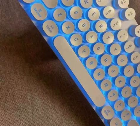 键盘鼠标套装发光朋克机械手感键盘家用电脑笔...