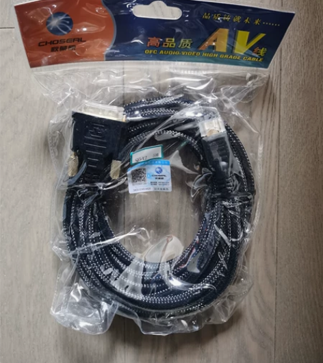秋叶原5米长，原装未拆封。DVI转HDMI...