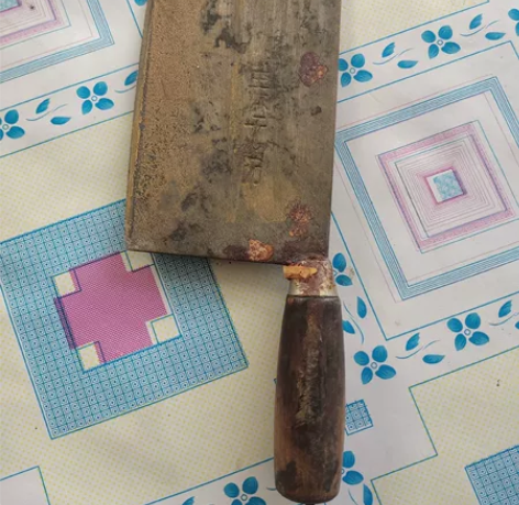 老铁器农家厨房切菜用具，王麻子名牌的，尺寸...