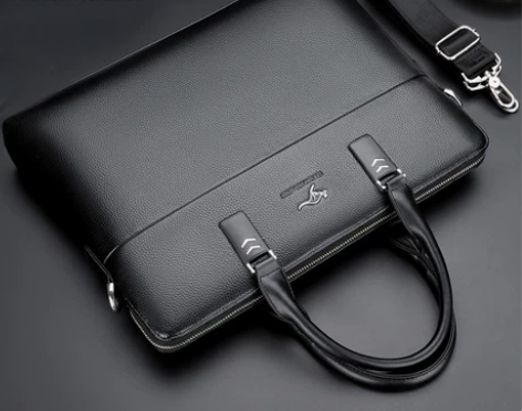 帅桐袋鼠男包男士包包手提包手拿公文包男商务...