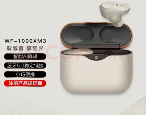 索尼（SONY）WF-1000XM3 真无...
