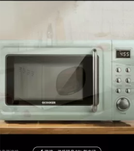 圈厨 复古微波炉 几乎无油污，数字显示有点...