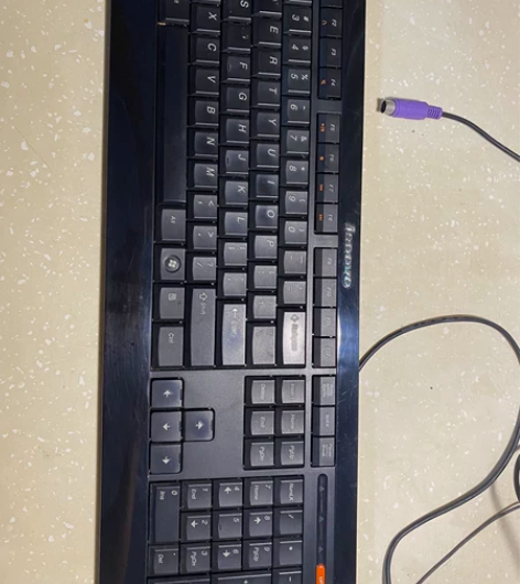 联想原装正品PS2圆孔接口台式机电脑键盘 ...