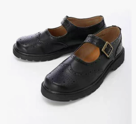 软软玛丽珍鞋！日系森林系一字扣带JK制服鞋...