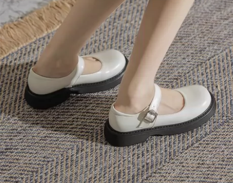 复古玛丽珍鞋夏天2022新款圆头日系英伦风...