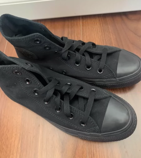 converse Allstar 全黑帆布...