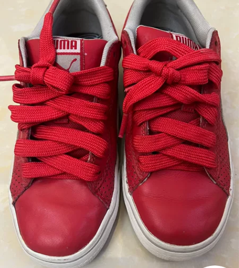 37.5码pama彪马女板鞋，穿过一次码数...