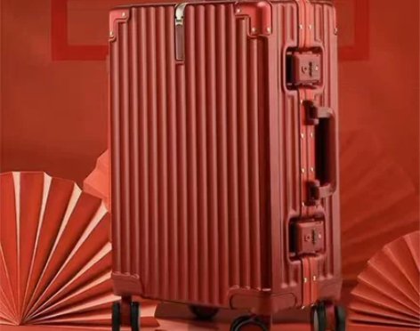 结婚行李箱陪嫁箱女蜜月旅行箱红色皮箱婚礼密...