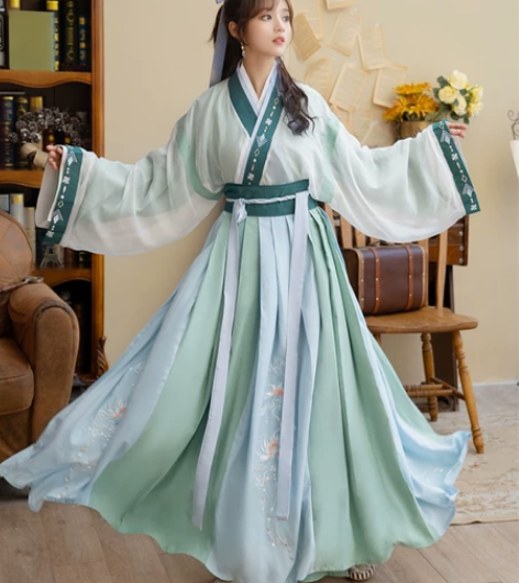 【清梳】绿色晋制 m码三件套  4.5米八...