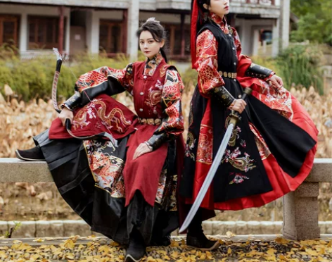 如梦霓裳传统汉服男罩甲飞鱼服曳撒锦衣卫将军...