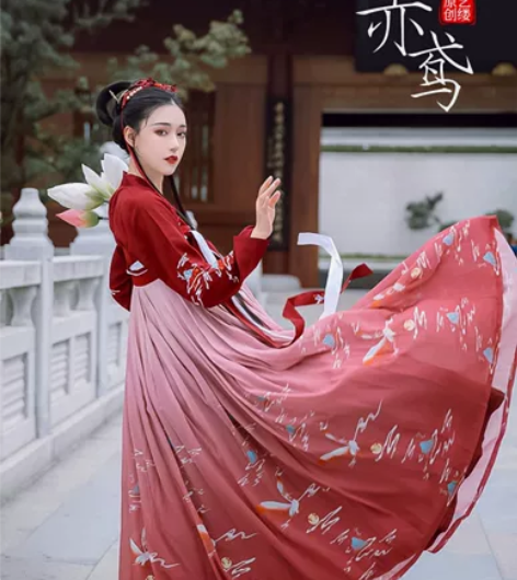 艺缕赤鸢传统汉服齐胸襦裙日常清新6米大摆正...