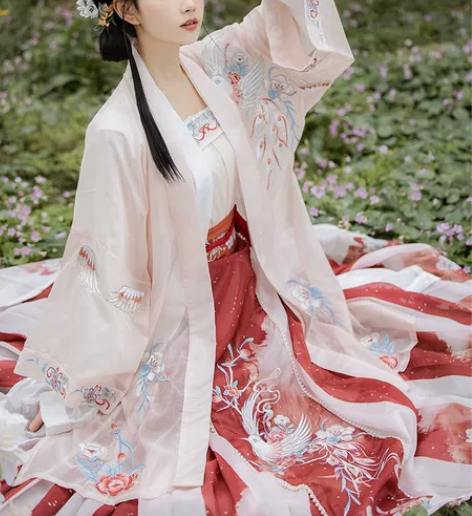 耀春迟园春汉服女原创中国风宋制长褙子齐腰百...
