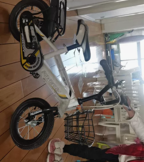 个人闲置转让,3-8岁儿童飞鸽自行车,9成...