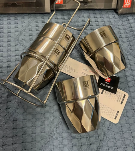 卖完下架！正在抢购中！！双立人不锈钢套装杯...