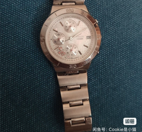 日本专柜西铁城citizen女士手表腕表贝...