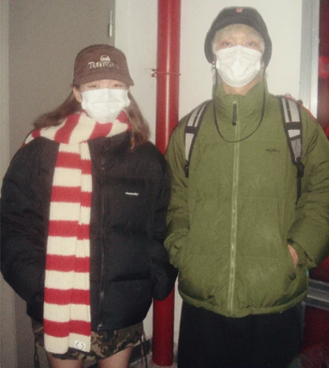 Mirenbu迷人布 基础色条纹围巾 红白...