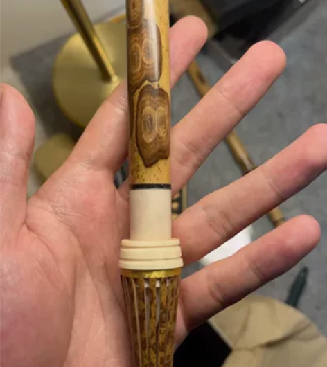 极品梅鹿仿唐鸡距笔，正仓院 极品梅鹿，指纹...
