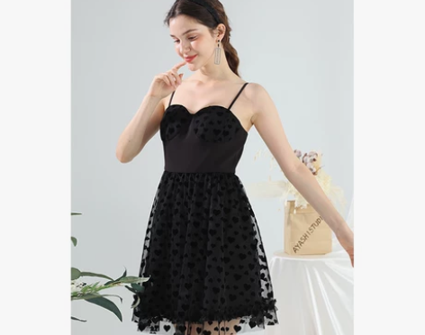 连衣裙AYASHISTUDIO原创设计黑色...
