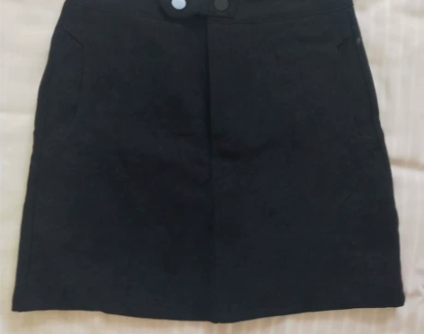 秋冬经典小黑裙灯芯绒高腰短裙百搭显高包臀裙...