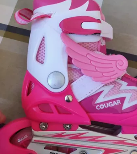 美洲狮轮滑鞋女童溜冰鞋初学者旱冰鞋女滑冰鞋...