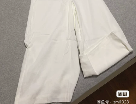 左边连体裤，白色，全新连体裤，阔腿裤，一字...