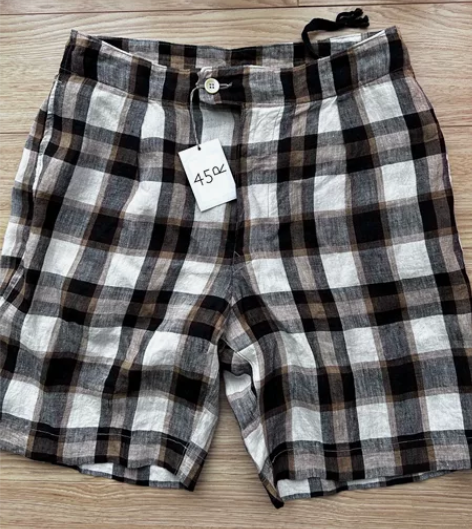 45r 45R ｜ 男士休闲短裤，材质棉麻...