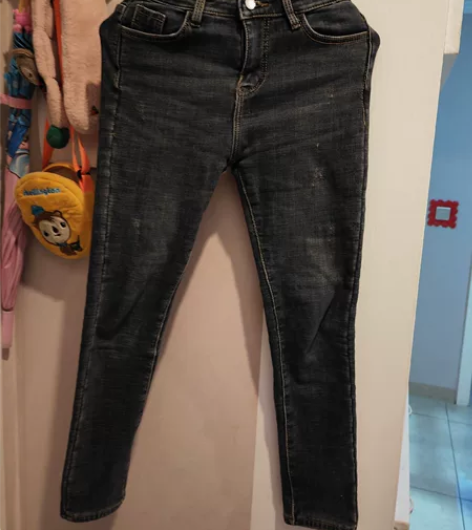 加绒牛仔铅笔裤 ，穿了两三次质量不是网上百...