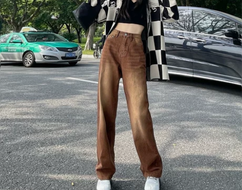 【礼遇价】ZNZW阔腿牛仔裤女2022年新...