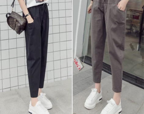 裤子女2022新款夏季女裤宽松薄款显瘦棉麻...
