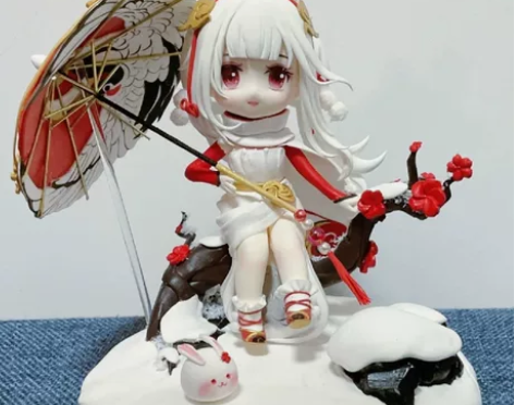 王者荣耀公孙离祈雪灵祝黏土手办Q版 高15...