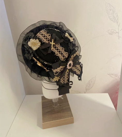 暗黑系礼帽 搭配loitta黑色礼服 儿童...