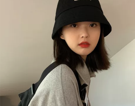 日系帽子百搭2022年爆款渔夫帽女春秋适合...