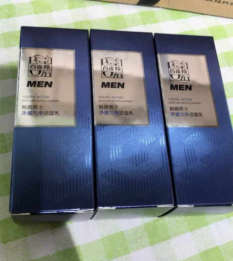 百雀羚帧颜男士洗面奶 洁面乳30ml×3支...