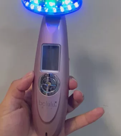 日本belulu美容仪提拉紧致面部红蓝光导...