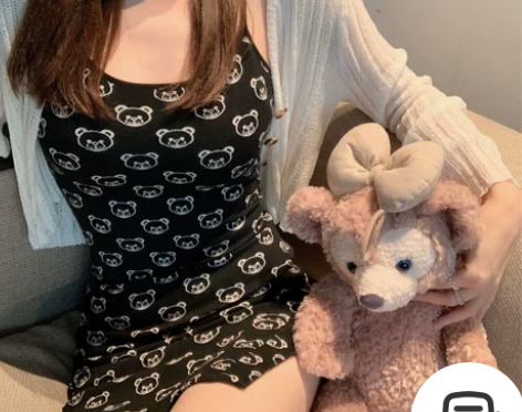 JOEY【爆萌熊】短袖t恤/裙子女夏收腰显...