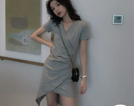 很仙的法国小众桔梗裙女 2019新款夏流行...