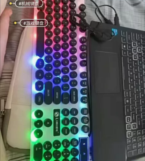 【36元一套包邮】键盘鼠标套装发光机械手感...
