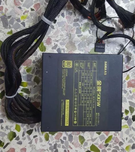机箱电源 先马金牌500w 硬盘线外接供电...