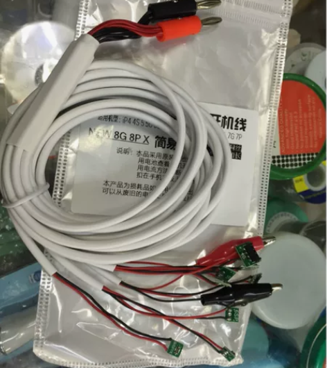 苹果维修专用开机电源线 用电流去判断手机故...