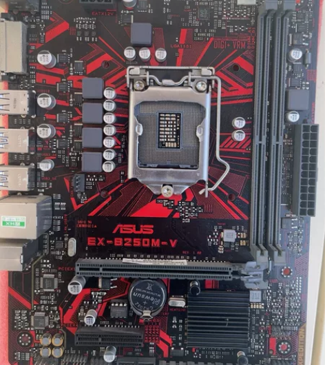 华硕b250m-v主板 一手闲置 带原装挡...