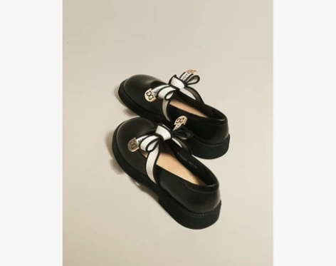 【PAILAILI】玛丽珍鞋复古法式蝴蝶结...