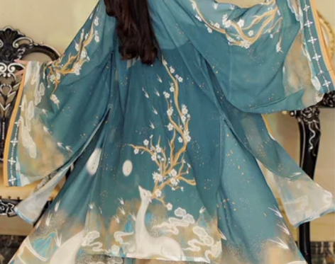 汉服女魏晋中国风正品原创春秋晋制交领齐腰褶...