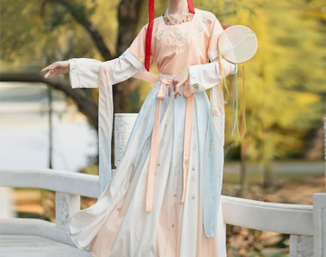 珍缕汉服女正品原创千禧寻坦领三件套一片式齐...